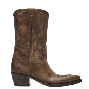 MIU MIU Logo Vintage Western Boots