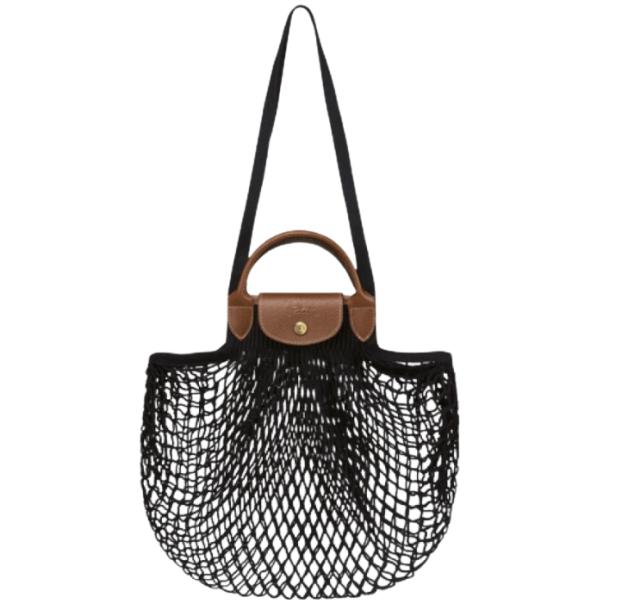 Longchamp Le Pliage Filet Top Handle Bag Black