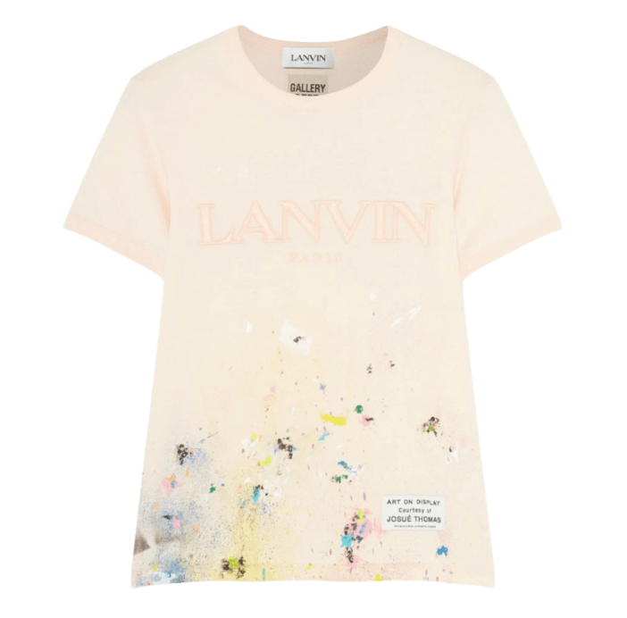 (W) Gallery Dept. x Lanvin Embroidered Painted Pattern T-Shirt Ivory