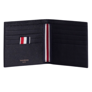 Thom Browne Pebble Grain Bill Fold Wallet Black