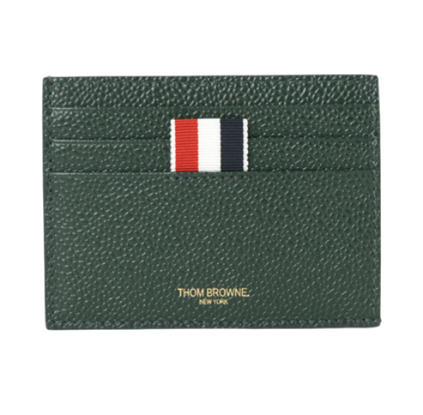 Thom Browne Card Holder Wallet Green