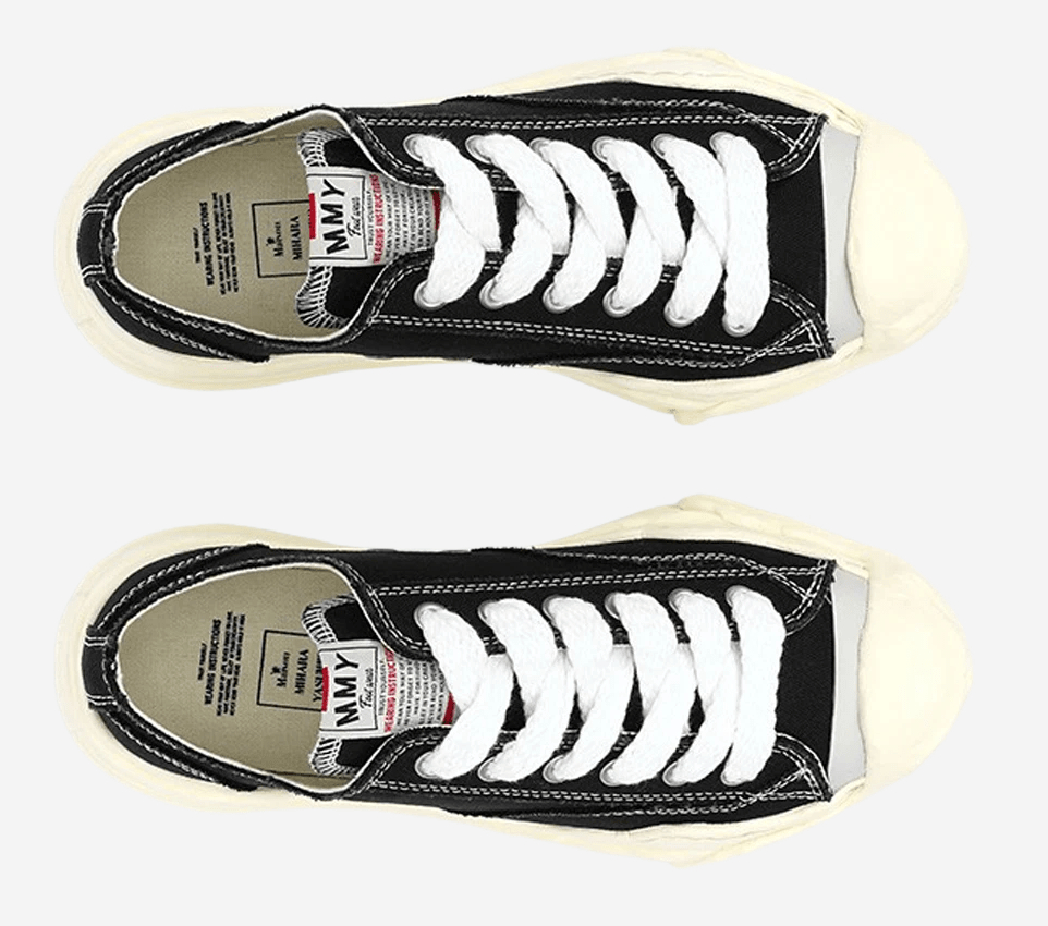 Maison Mihara Yasuhiro Hank VL OG Sole Canvas Low-top Sneakers Black