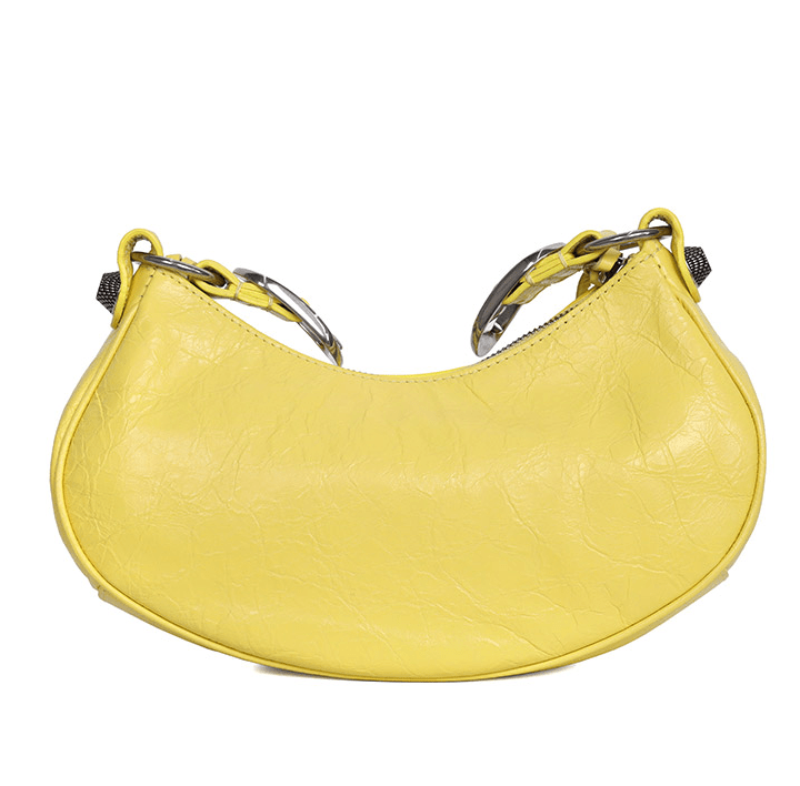 Balenciaga Arena Lambskin Le Cagole XS Shoulder Bag Yellow