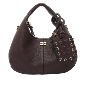 GANNI Brown Tote Bag