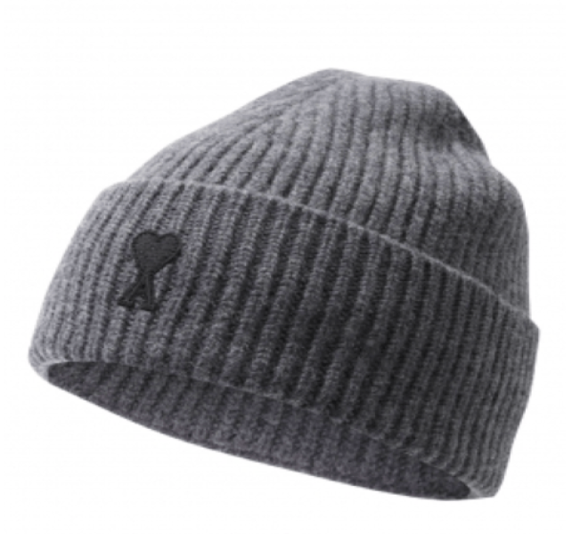 Gray Wool Beanie