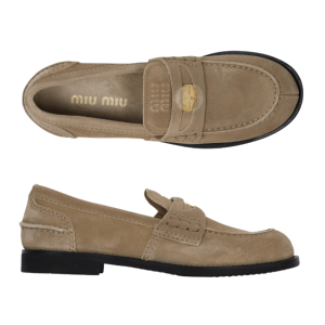25SS Ecru Fade Suede Loafer 