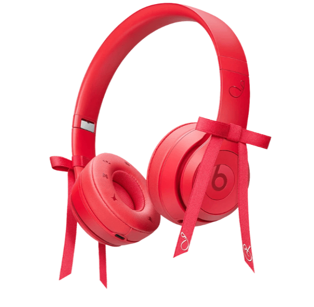 Beats Solo 4 Wireless On Ear Headphone Jennie Special Edition Ruby Red (Korean Ver.)