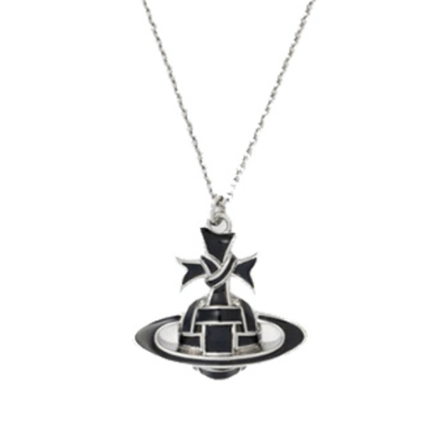 Ribbon Bas Relief Pendant Necklace