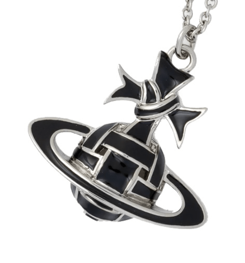 Ribbon Bas Relief Pendant Necklace