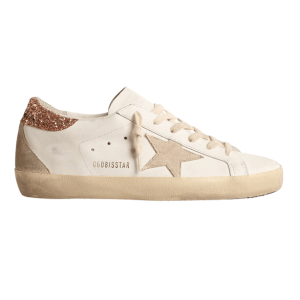 (W) Super-Star with a suede star and peach-pink glitter heel tab