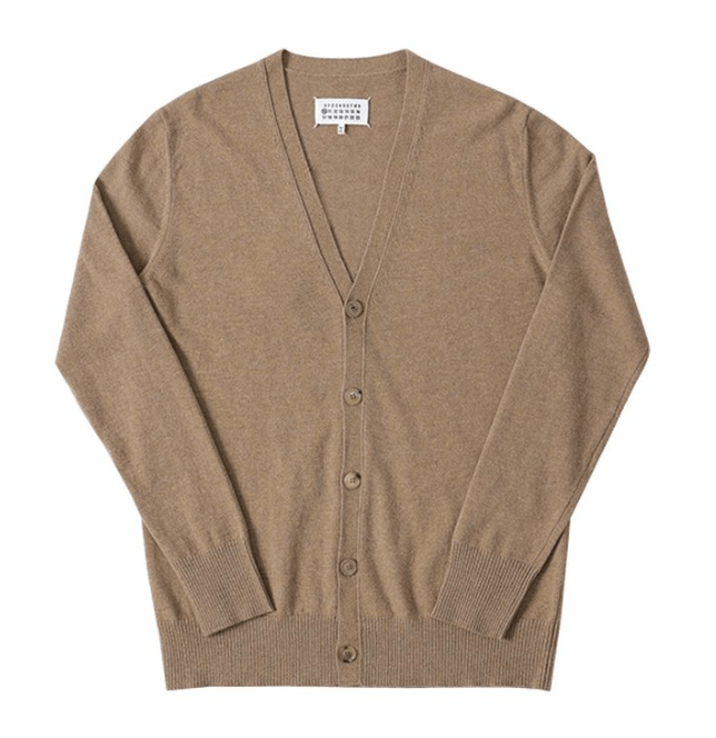 Maison Margiela V-Neck Cardigan Camel