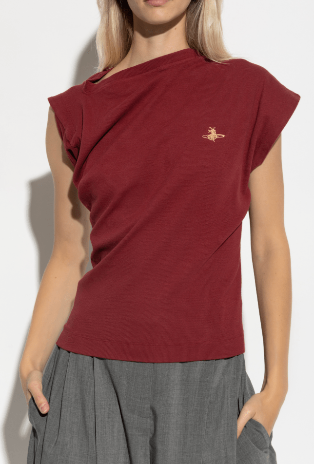 Vivienne Westwood Ribbed logo top