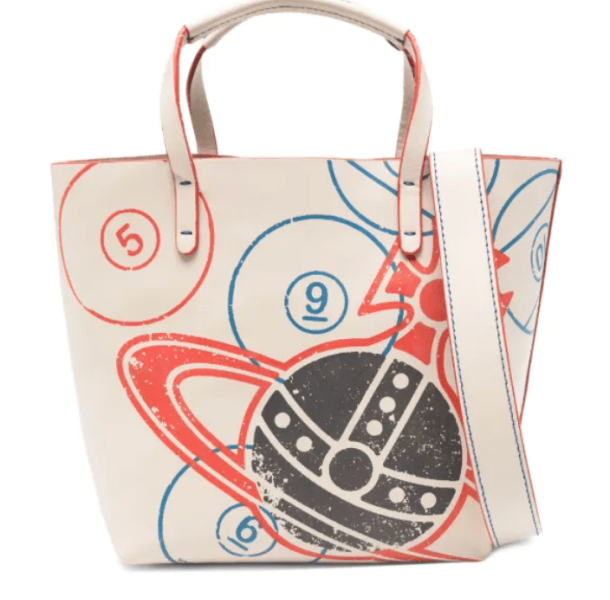 Vivienne Westwood orb-print Leather Tote Bag