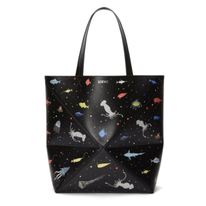 LOEWE Fonds Marins Large Puzzle Bag In Black