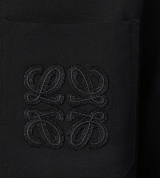 Shirt in viscose and linen