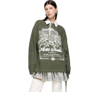 Acne Studios Logo T-Shirt Vintage Green