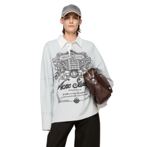 Acne Studios Logo T-Shirt Cold grey