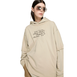 Acne Studios Layered Sweatshirt Faded Beige