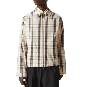 BURBERRY Check Cotton Herrington Jacket 