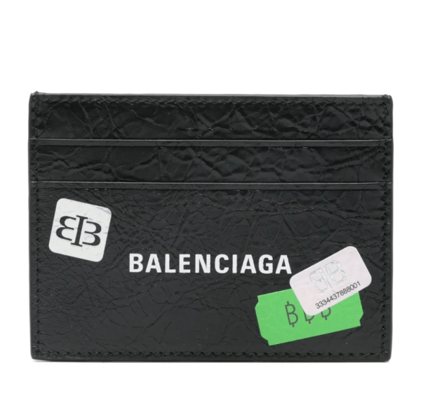 Balenciaga logo-plaque Leather Cardholder 