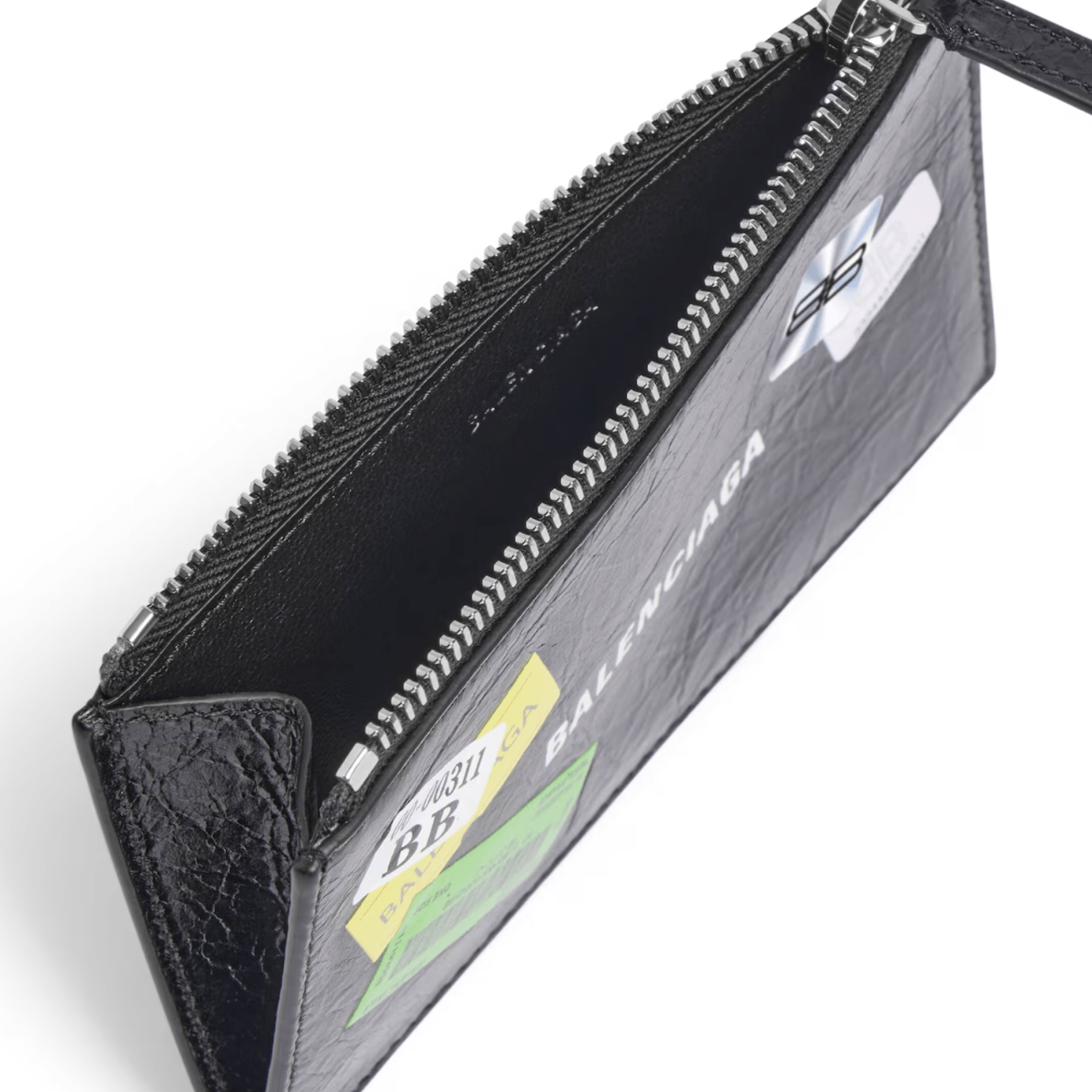 Balenciaga Leather Zip Cardholder 