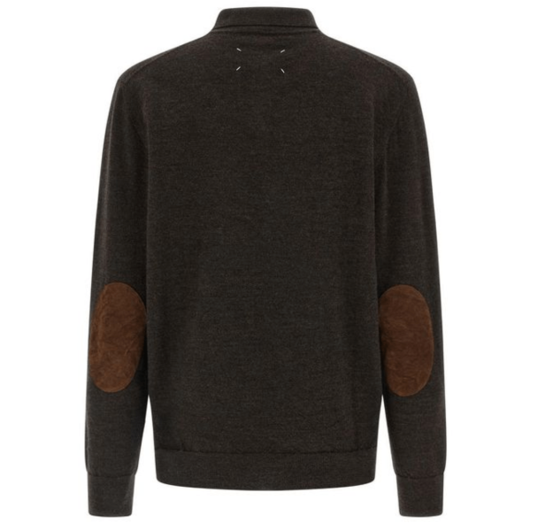 Maison Margiela Suede Patch Polo Shirt 
