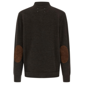 Maison Margiela Suede Patch Polo Shirt 