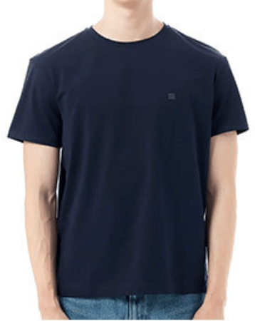 Acne Studios Regular Fit T-Shirt Navy Blue