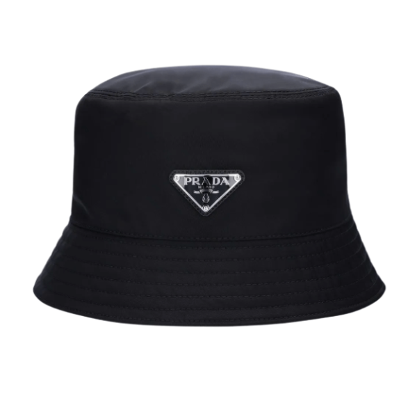 Triangle Logo Re-Nylon Bucket Hat – Black 