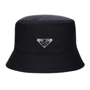 Triangle Logo Re-Nylon Bucket Hat – Black 