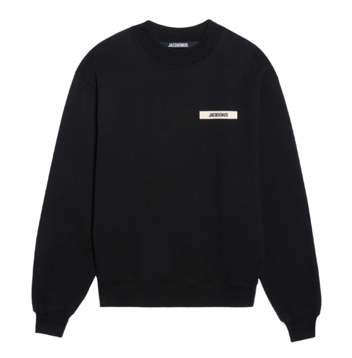 JACQUEMUS Le Gros Grain Sweatshirt Black