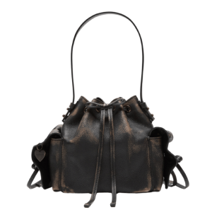 Multipocket mini bucket bag 