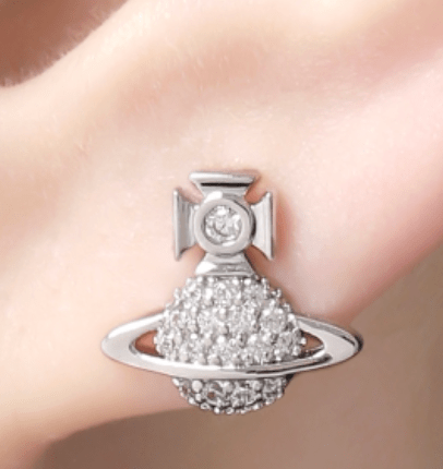 TAMIA ORB logo earrings