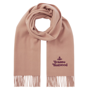 VIVIENNE WESTWOOD EMBROIDERED LOGO SCARF 