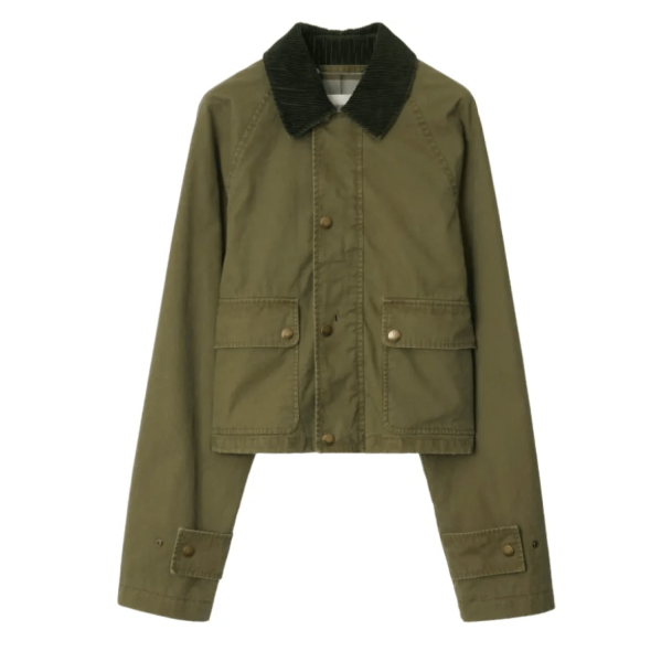 Burberry Cotton Field Jacket Green