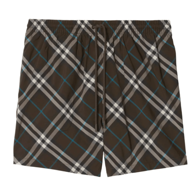 CHECK SWIM PANTS