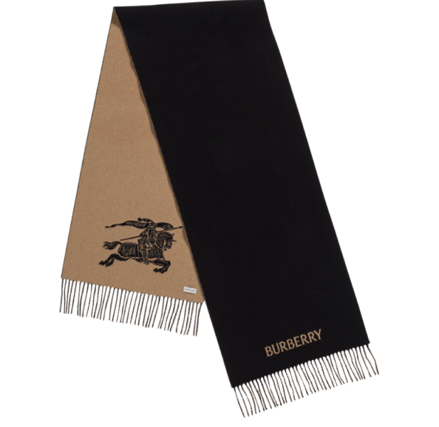 BURBERRY EKD Cashmere Reversible Scarf