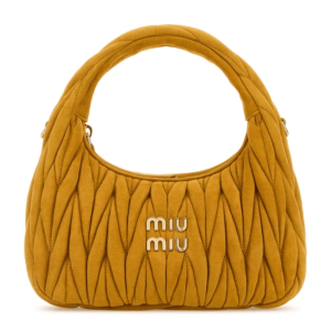 Wander matelassé nappa leather hobo bag