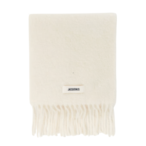 JACQUEMUS L'ECHARPE CARRO WHITE