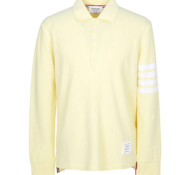 THOM BROWNE Collar Long Sleeve T-Shirt