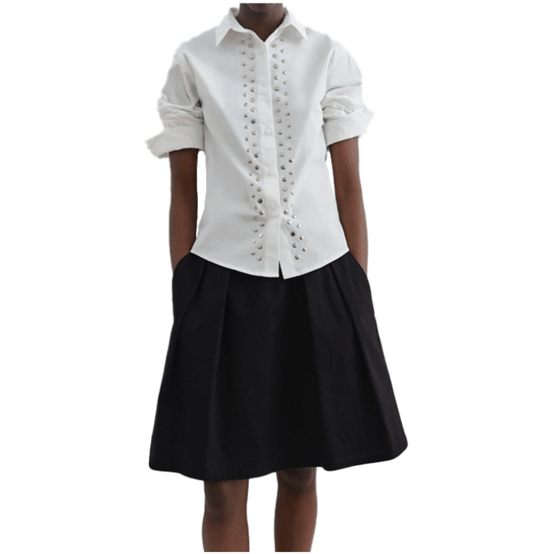 SKY Studded Poplin Shirt