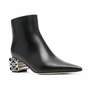 Anagram Leather Heel Ankle Boots