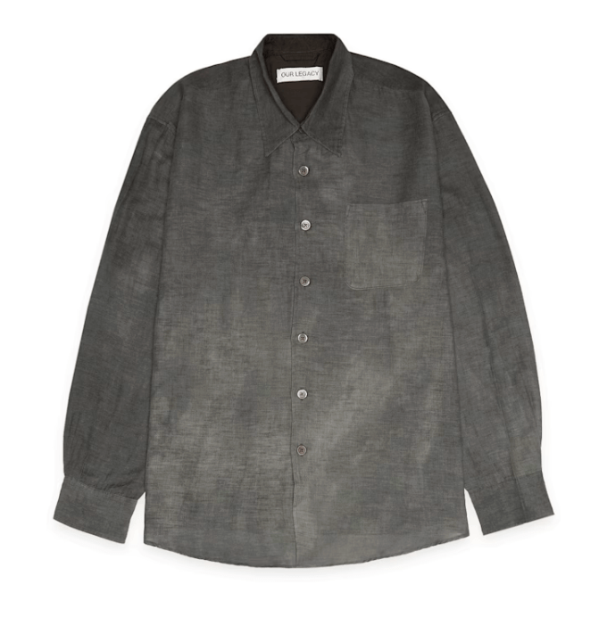 ABOVE SHIRT DARK CLOUD SPARSE COTTON WOOL