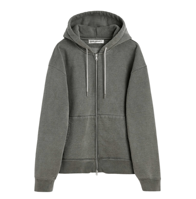 RASCAL HOOD WORN BLACK HEFTY FLEECE