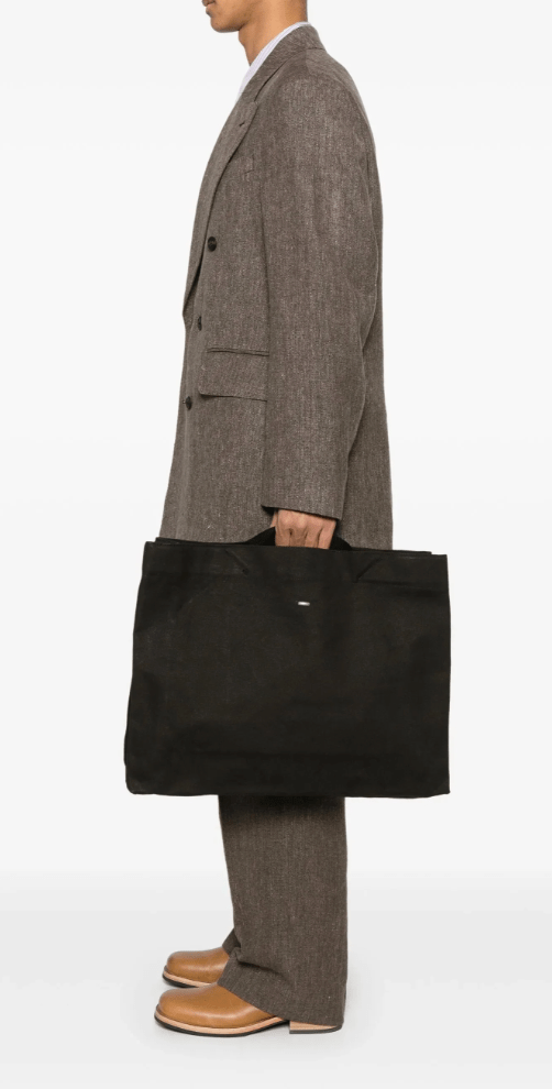 OBLONG TOTE DARK OLIVE ULTRA CANVAS