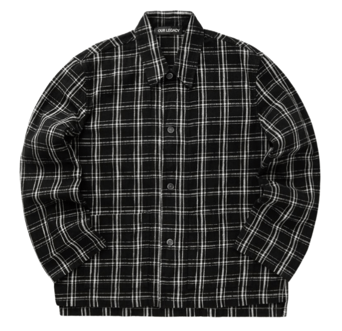 Our Legacy Men's Flannel Haven Jacket Black/White