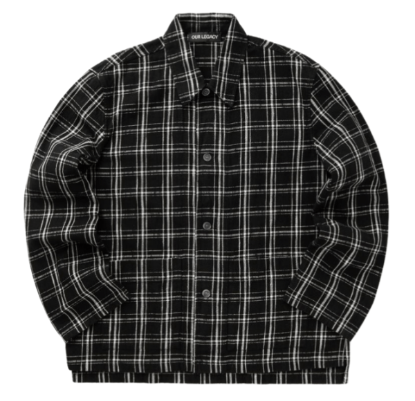 Our Legacy Men's Flannel Haven Jacket Black/White