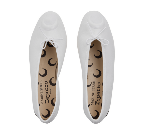 Repetto X Marine Serre Camille Lune Bow Detail Flat Shoes 