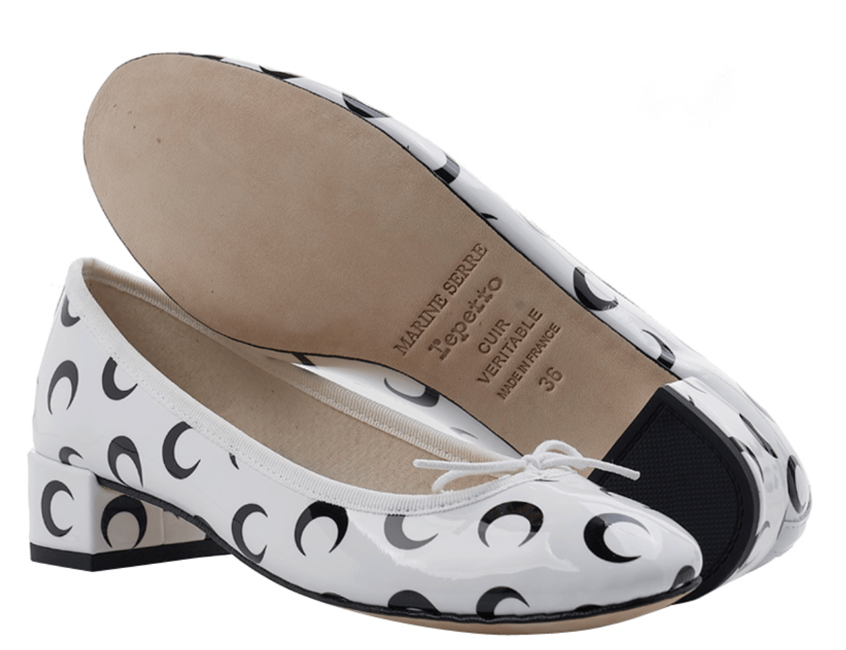 Repetto X Marine Serre Camille Lune Camille Moon Ballet Pumps 