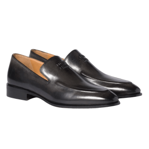 (W) Miu Miu Leather Loafers Black